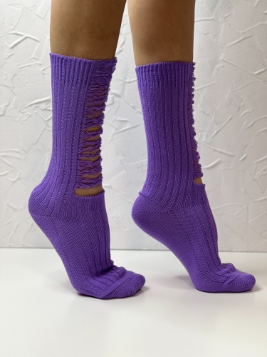Носки женские, арт 150, текстиль, цвет фиолетовый