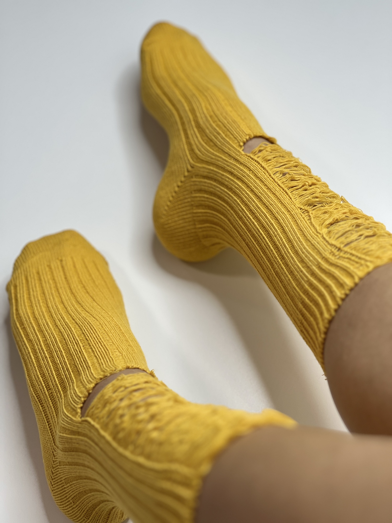 Носки женские, арт 150, текстиль, цвет желтый