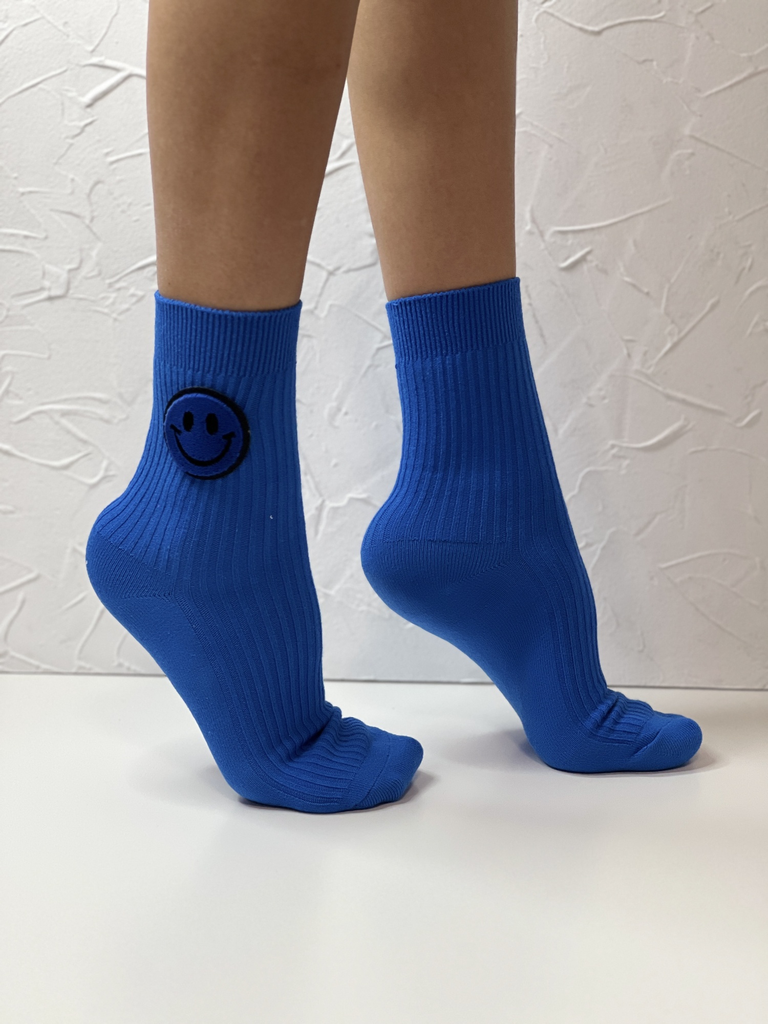 Носки женские, арт 210, текстиль, цвет синий