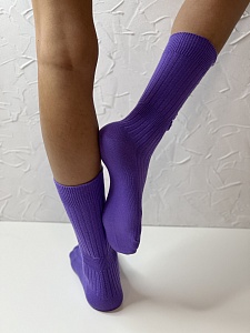 Носки женские, арт 101, текстиль, цвет фиолетовый