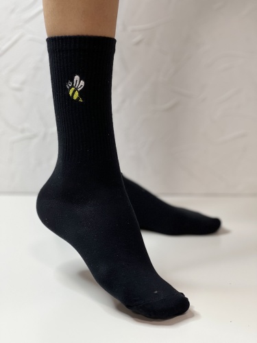 Носки женские, арт 220, текстиль, цвет черный