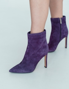 Ботинки женские, арт X8394-1-Z11R, натуральная кожа, цвет фиолет.