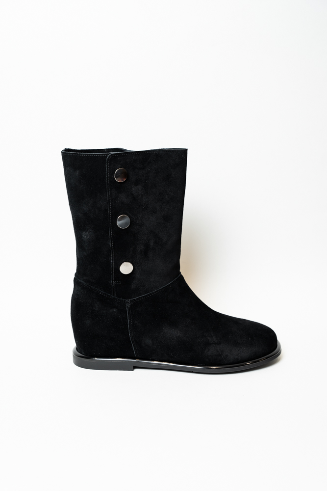 Ботинки женские, арт 02-Y5466N594-N215AR, натуральная замша, цвет черн. Ботинки женские, арт 02-Y5466N594-N215AR, натуральная замша, цвет черн.