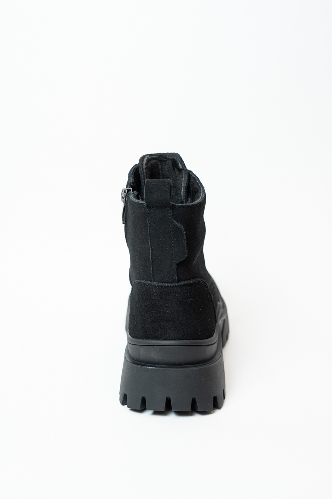 Ботинки женские, арт 9161-2F-R001, натуральная замша, цвет черн. Ботинки женские, арт 9161-2F-R001, натуральная замша, цвет черн.