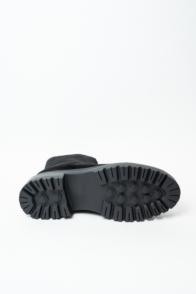 Ботинки женские, арт 18A228-L83M-M04, натуральная замша, цвет черн. Ботинки женские, арт 18A228-L83M-M04, натуральная замша, цвет черн.