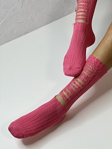 Носки женские, арт 150, текстиль, цвет розовый