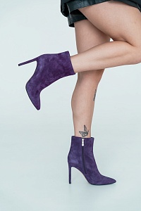 Ботинки женские, арт X8394-1-Z11R, натуральная кожа, цвет фиолет.